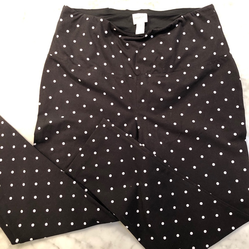 Zenergy by Chico’s Black w/ Polkadot Leggings
